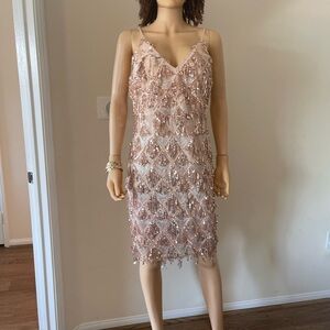 Sparkly Peach Party Dress